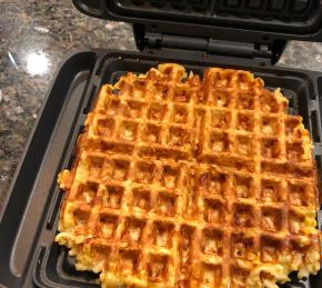 Kitchen Sink Hash Brown and Egg Waffle Photo