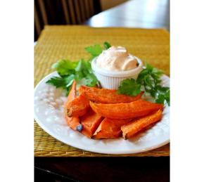 Baked Yam Fries with Dip Photo