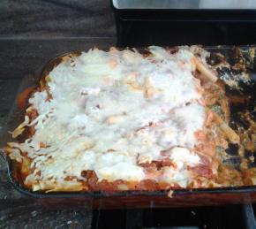 Baked Ziti with Spinach and Meat Photo