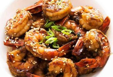 Shrimps with Garlic, Ginger and Sesame Photo 1