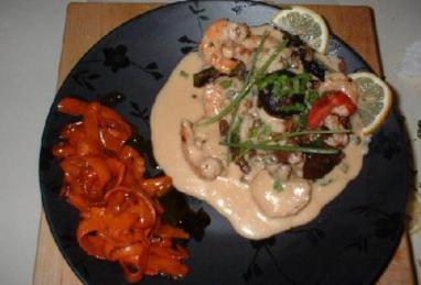 Lobster, Shrimps and Mushrooms in Rosemary Veloute Photo 1