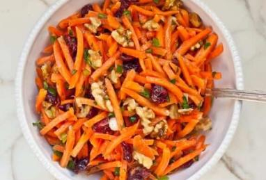 Carrot Salad with Cranberries, Toasted Walnuts & Citrus Vinaigrette Photo 1