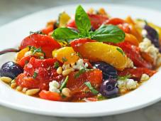Roasted Pepper Salad with Feta, Pine Nuts & Basil Photo 9