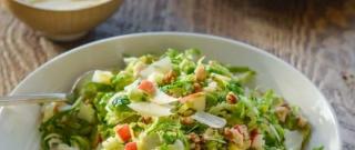 Brussels Sprout Salad with Apples, Walnuts & Parmesan Photo