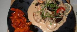 Lobster, Shrimps and Mushrooms in Rosemary Veloute Photo