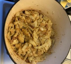Fried Cabbage with Bacon, Onion, and Garlic Photo